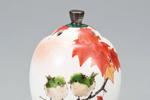 画像をギャラリービューアに読み込む, 【生産中止】3.5号香炉 紅葉に鳥/中村陶志人