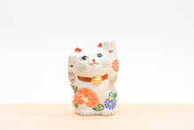 画像をギャラリービューアに読み込む, 【生産中止】4号両手招き猫 花づくし