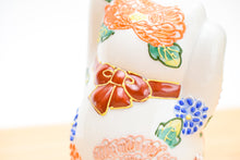 画像をギャラリービューアに読み込む, 【生産中止】4号両手招き猫 花づくし