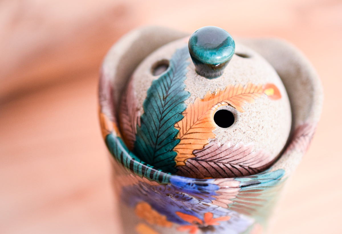 彫刻模様の金属製香炉 香炉　鳳凰 彫刻模様の金属製香炉 香炉 鳳凰