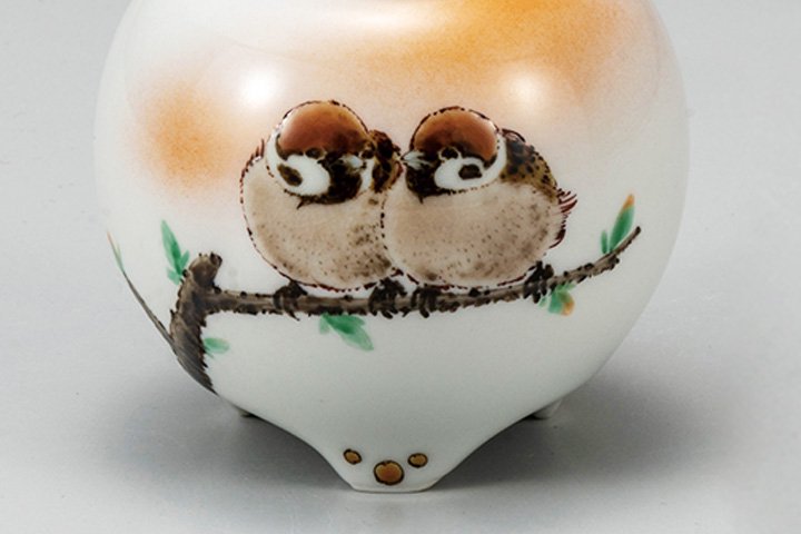 生産終了】3号香炉 二雀図/中村陶志人 – Juttoku.